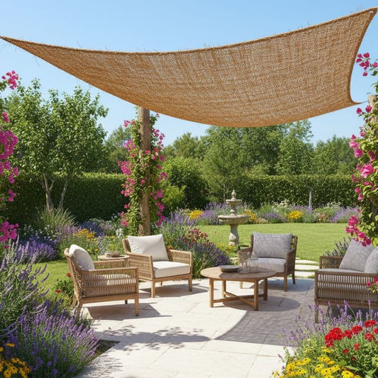 Kokos-Sonnensegel Quadratisch – 4shine