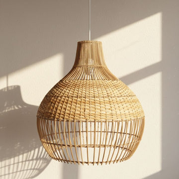 Suspension ronde en rotin/bambou Brisa – 4shine 
