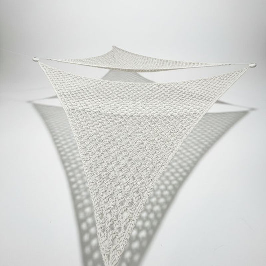 Macramé schaduwdoek driehoek- 4Shine