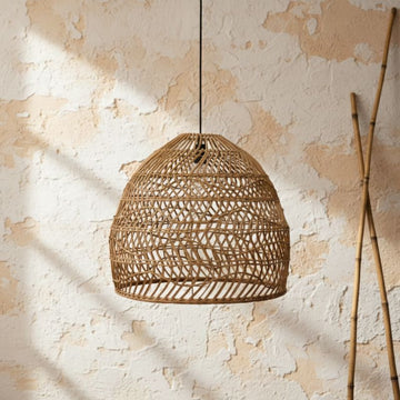 Rotan hanglamp Ravi – ronde hanglamp – 4Shine