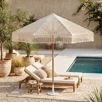 Makramee-Sonnenschirm Ø300 cm – 4shine –