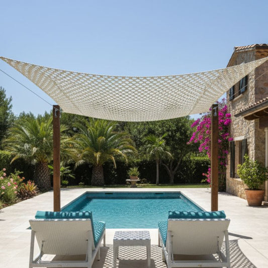 Macramé schaduwdoek Vierkant - 4Shine