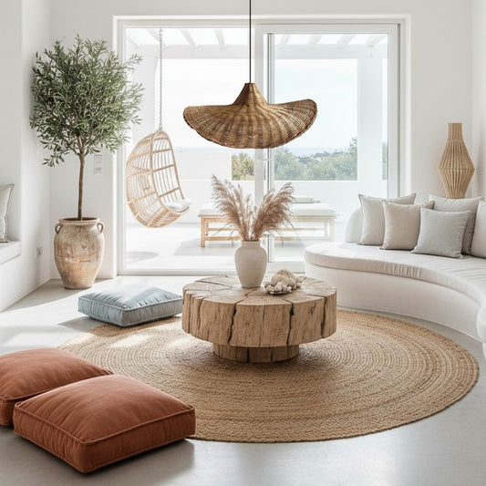 Rattan-Hängelampe Fela - Rattan-Hängelampe – 4Shine 