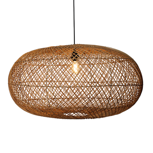 Rotan hanglamp Liv M -Ø60cm- Ronde rotan hanglamp – 4Shine