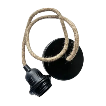 Touwfitting naturel met 80 cm. draad